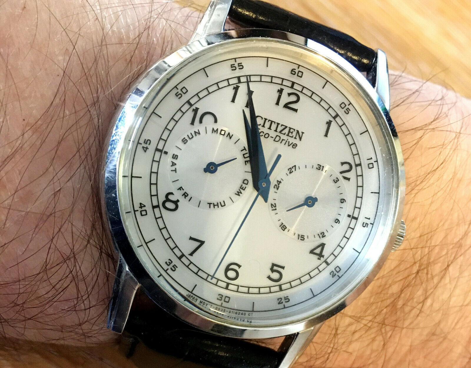 Citizen Eco-Drive AO9000-06B 42mm SS Case White dial Blue