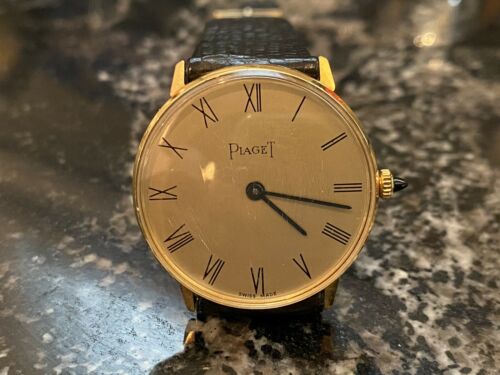 Piaget 18K Gold Electroplated Mechanical Swiss Watch 1970s