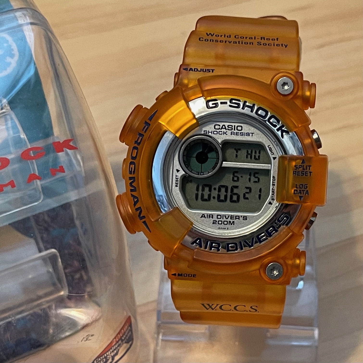WTS] Casio G-Shock DW-8201WC-7T WCCS Frogman Orange Jelly Skeleton 