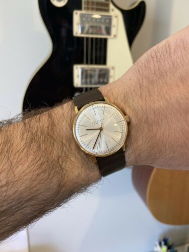 Junghans Max Bill gold mechanical watch. Great Condition