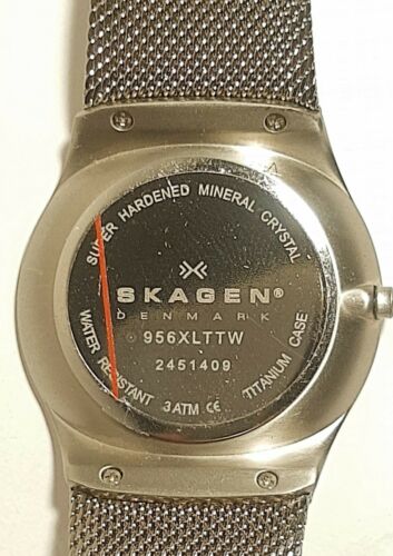 Skagen Denmark 956XLTTW White Dial Mesh Band Watch WatchCharts