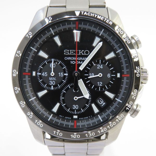 SEIKO Seiko Chronograph 6T63-00D0 Quartz Watch Overseas Model * Used ...