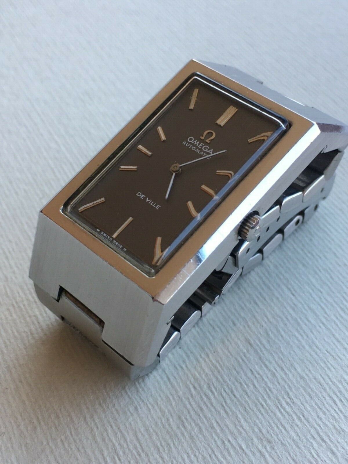 Vintage Omega Deville oversized jumbo rectangular ref. 155.007 cal. 864 |  WatchCharts