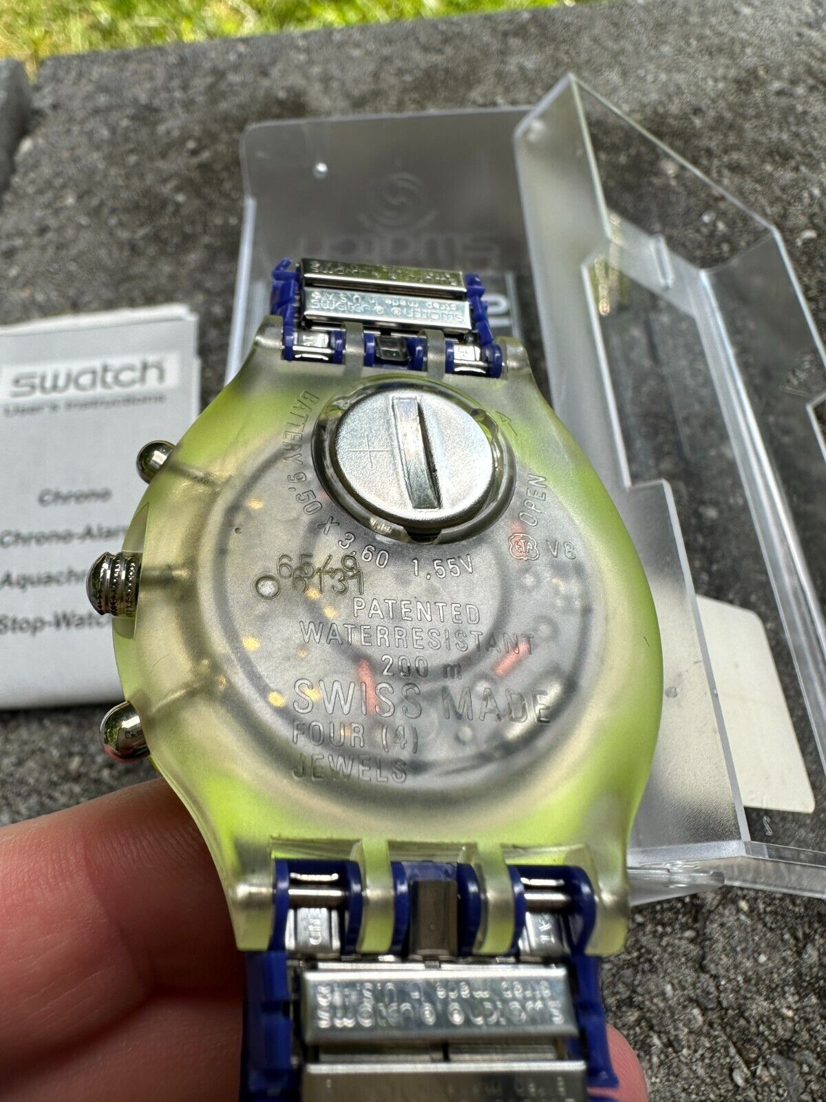 1997 Vintage Swiss Made Swatch Chronograph Watch for Men and
