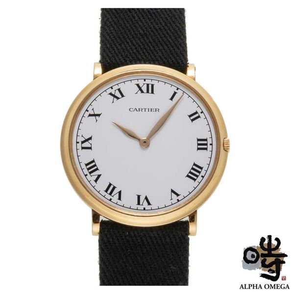 Cartier by Piaget Classic Extra Flat Round Cal.9P Gold (YG) Around 1970