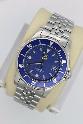 Tag Heuer WD1214.BA0610 Blue 1500 Professional SS Watch Mens Mint