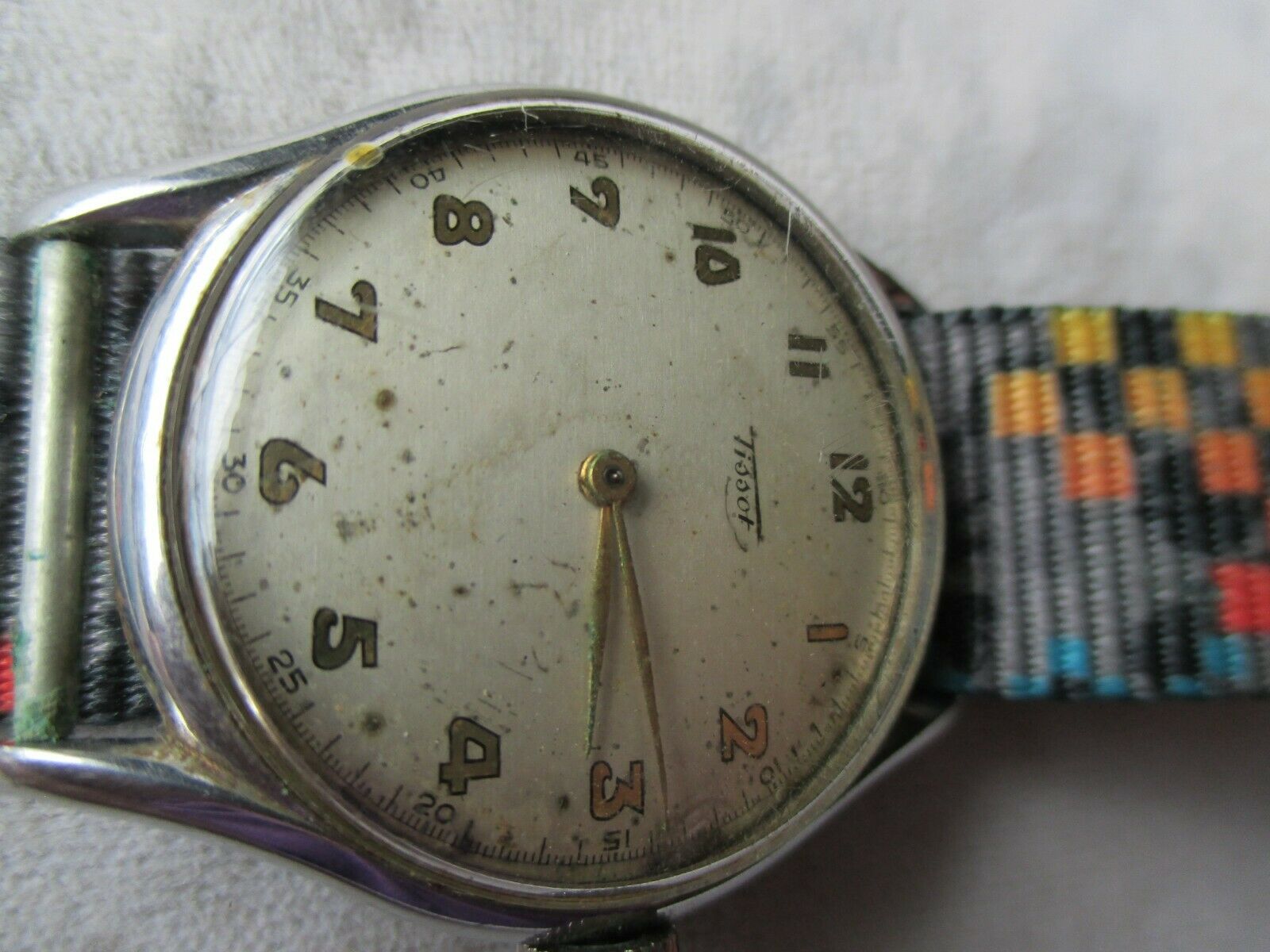 VINTAGE WRIST WATCH TISSOT REF 6440 3 24 HOURS DIAL 17 JEWELS