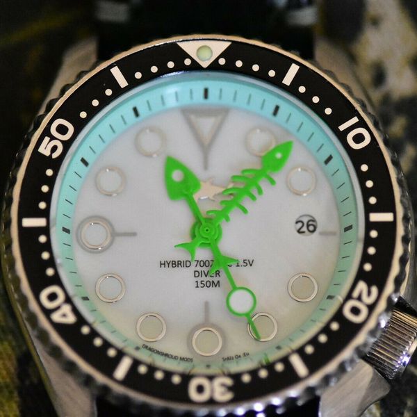 LOOK ! Stunning Seiko Hybrid 7002 DC 1.5v Diver Style Wristwatch ...