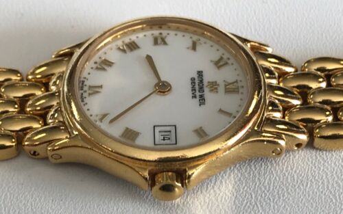 Stunning Woman s RAYMOND WEIL GENEVE 5368 Gold Plated Dress Watch