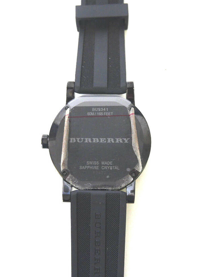 NWT BURBERRY BU9341 THE NEW CITY GMT BLACK SILICONE 42MM MEN'S WATCH $695 |  WatchCharts