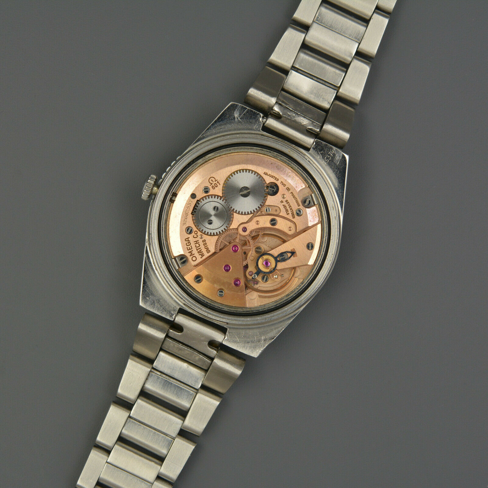 OMEGA Geneve DIVER vintage 1350051 watch HANDWOUND 601 Stainless