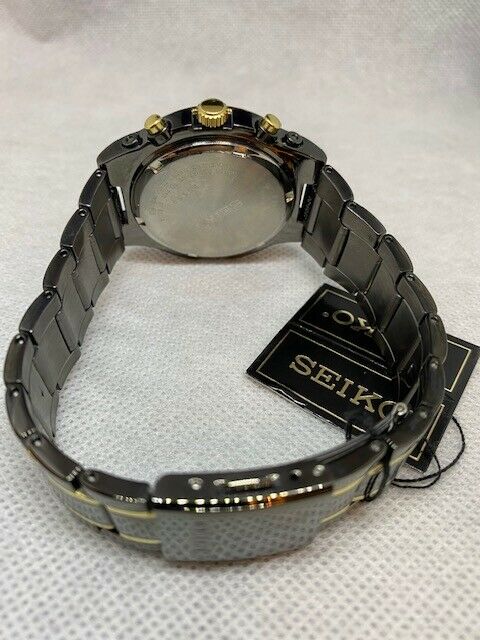 【美品】SEIKO クロノグラフ SNAA30 ブラック/ゴールド Seiko SNAA30 Black and Gold Chronograph | WatchCharts