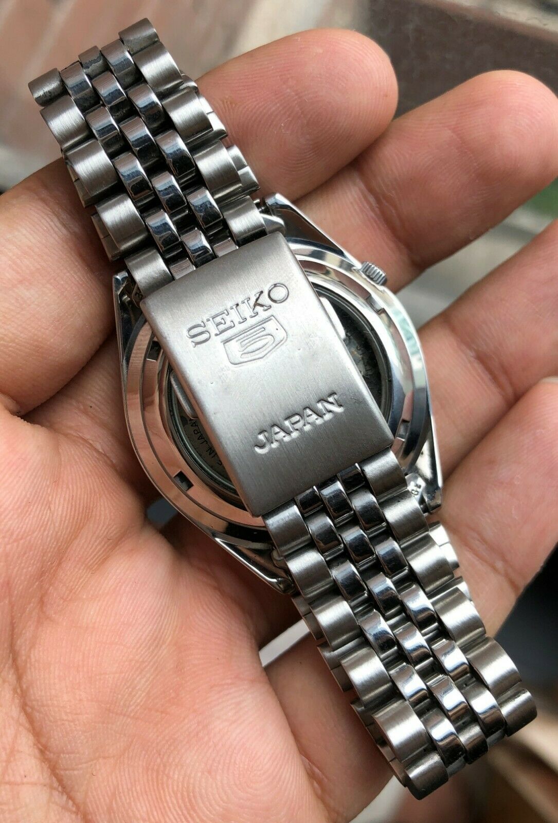 Seiko 5 BLACK Stunning Sunburst dial JUBILEE Vintage 7S26 Seiko 5 BLACK Stunning Sunburst dial JUBILEE Vintage 7S26