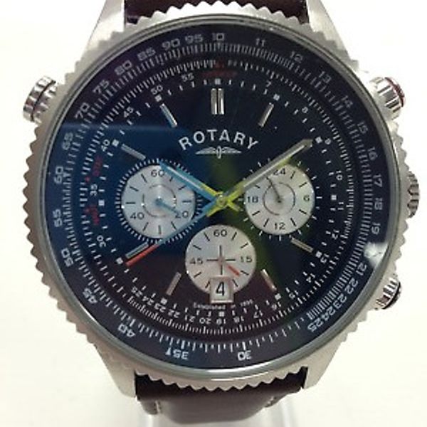 Rotary GS03642/05 (15503) Men's Pilot Style Quartz Movement