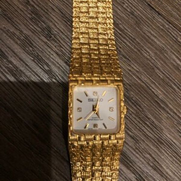 レディセイコー18k VINTAGE SEIKO LADIES 18K ELECTRO GOLD PLATED WATCH ($200