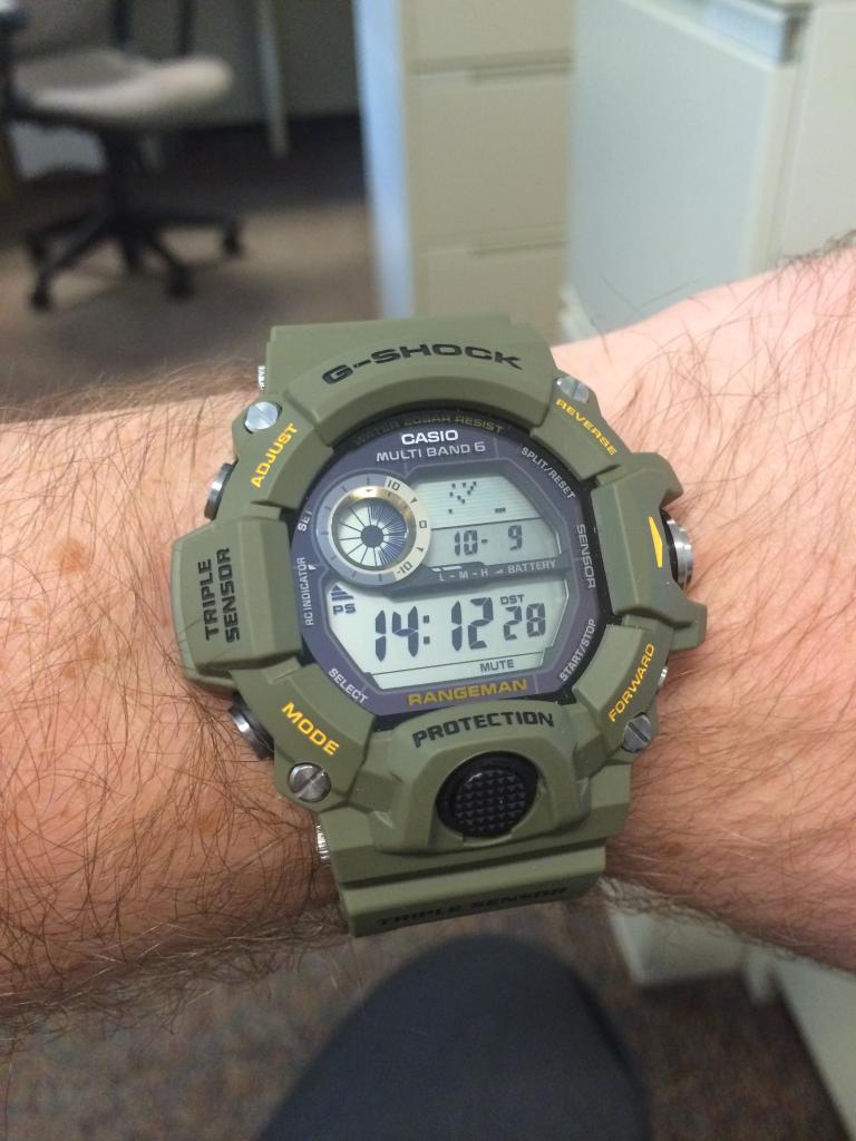 SOLD* G-Shock Rangeman - Olive Green w/ Positive Display Swap