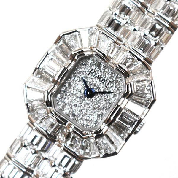 Piaget PIAGET full bucket diamond dress watch 8496 WG solid quartz ...
