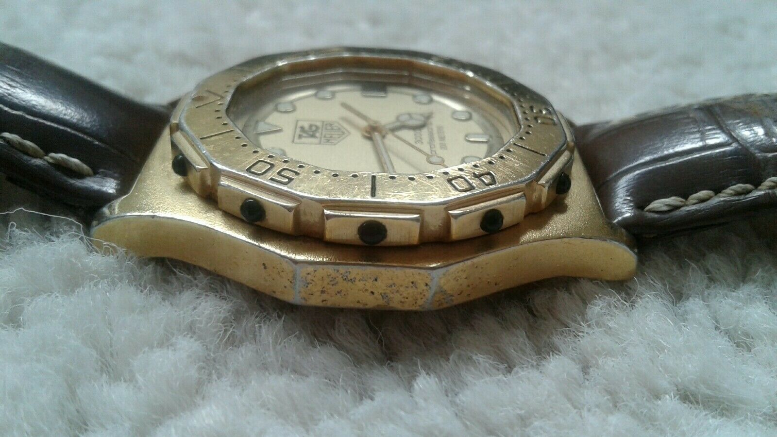 Rare Genuine Tag Heuer 3000 Series Professional 934.406 Gold