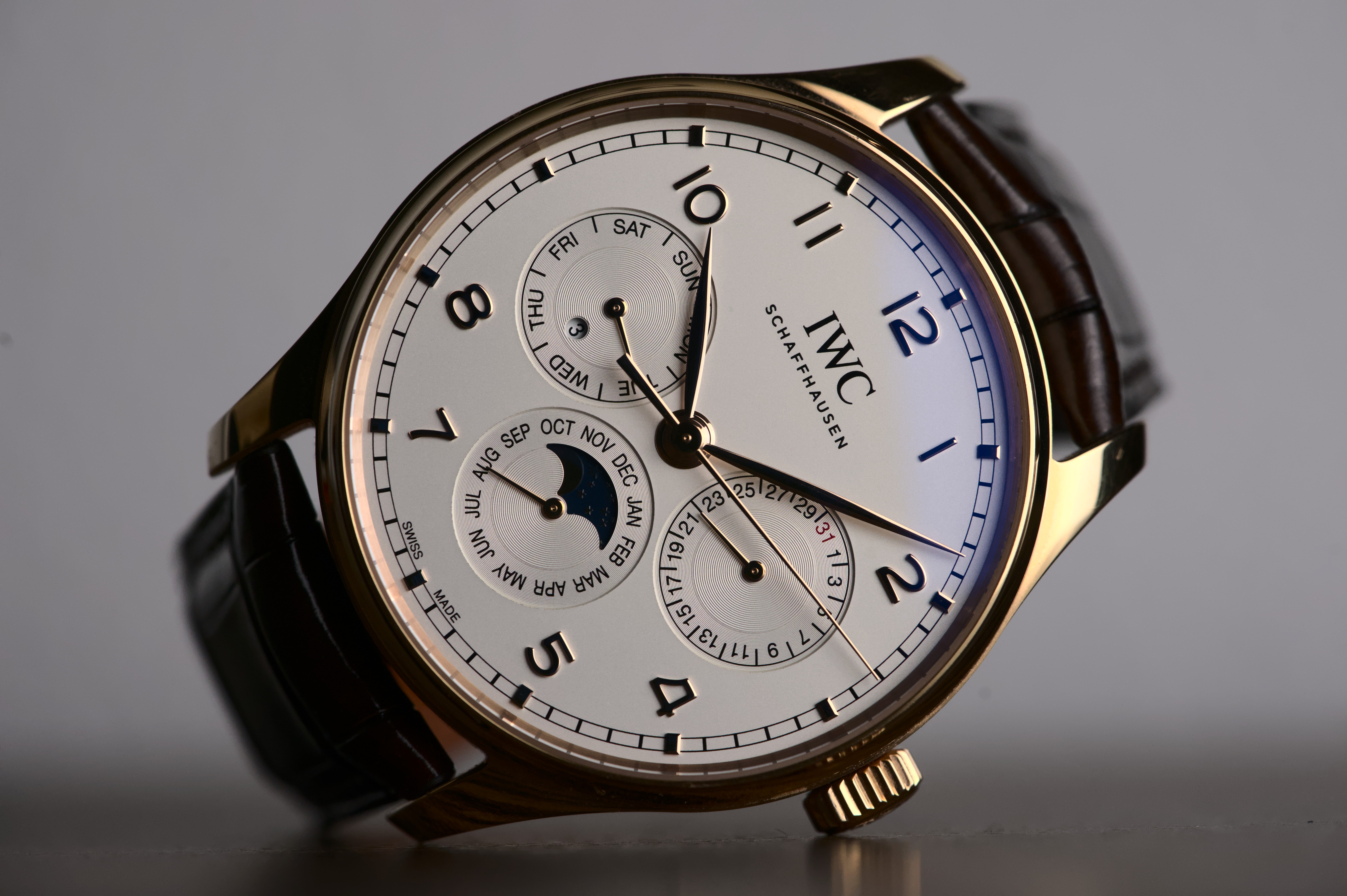 WTS IWC 18k Gold Portugieser Perpetual Calendar Moonphase