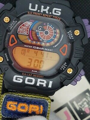 RARE SEIKO ALBA GORI (GORILLA) VINTAGE DIGITAL WATCH 90s NOS TAG