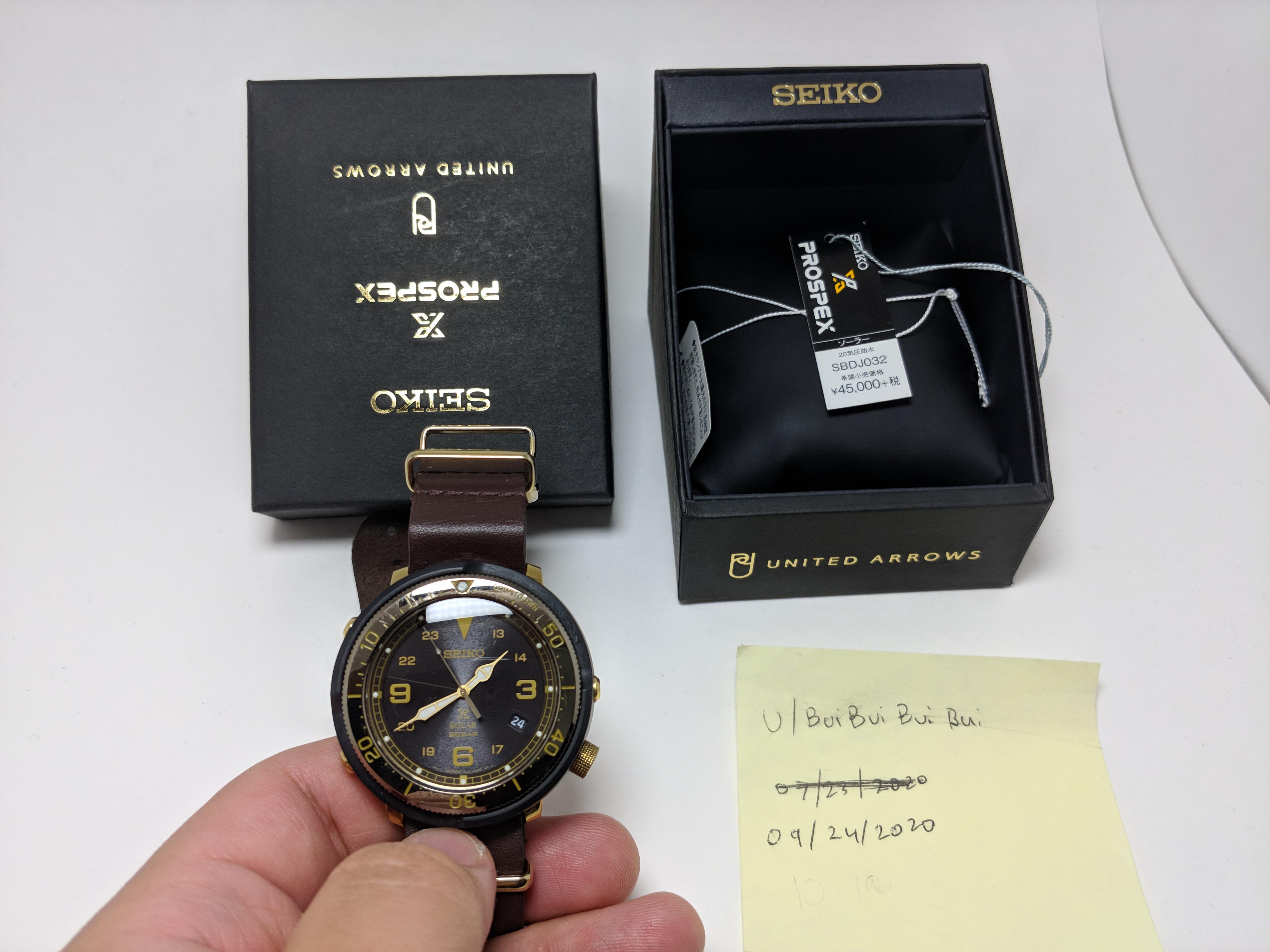腕時計(アナログ) Seiko Fieldmaster United Arrows SBDJ032 WTT] Seiko X United Arrows Solar Fieldmaster Tuna SBDJ032