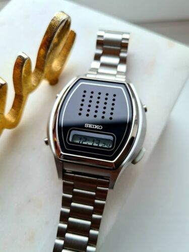 ULTRA RARE Vintage 1990s Seiko LCD Digital TALKING WATCH A862-00A0