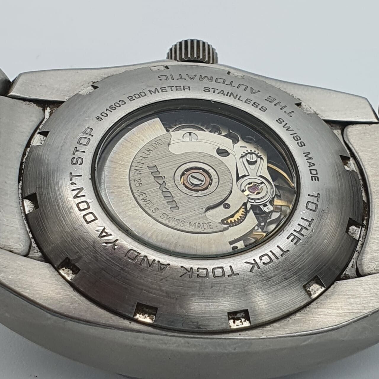 Nixon The Automatic A006-099 The Tick Tock Day-Date Swiss Made 