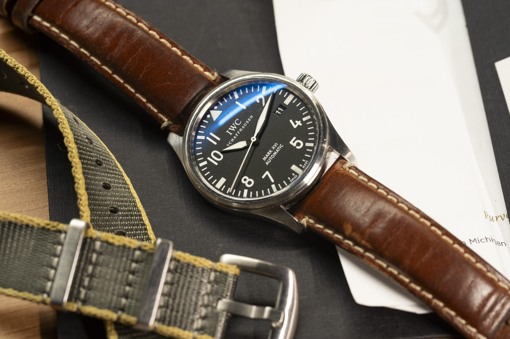 Iwc mark hot sale xvi strap