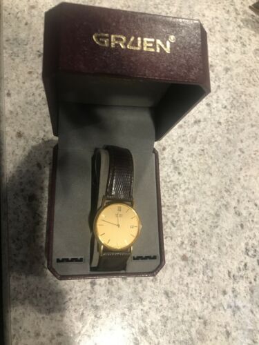Vintage Seiko 5Y39-7008 Gold Tone Men's Quartz Watch Japan