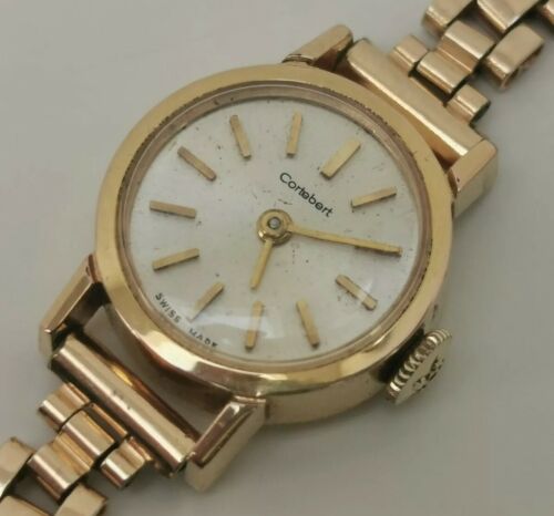 Cortebert 懐中時計 17 Jewels ゴールド Vintage CORTEBERT Ladies Cocktail Watch, High Quality SWISS