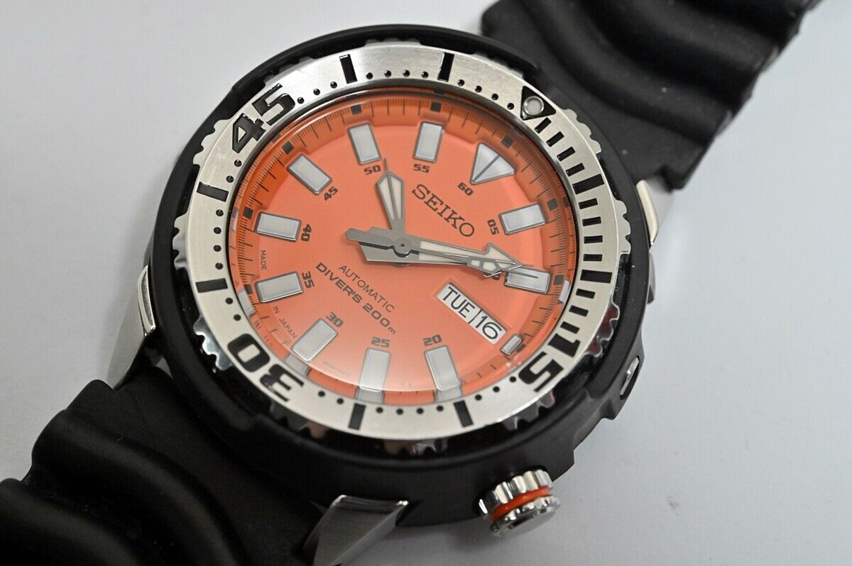 Super rare SEIKO SRP251 Orange Baby Tuna Diver Made in Japan JDM Monster  Prospex | WatchCharts