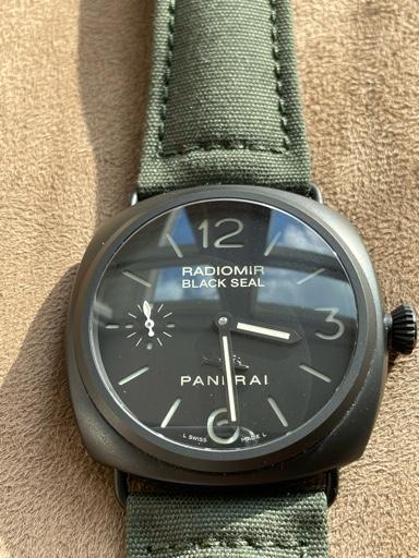 FS Panerai PAM 292 J Series Ceramic Black Seal Torpedo Pig Dial