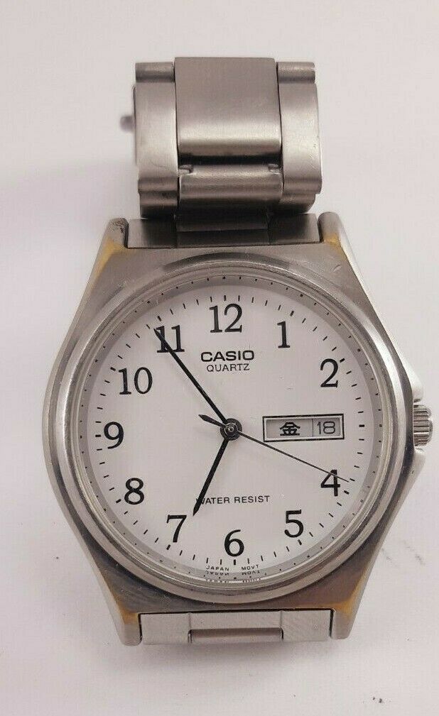 Casio MTP 1240 Analog Steel Stainless Date Day WatchCharts Marketplace