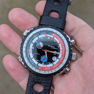 ＊SORNA オートマチック WTS] Sorna Automatic Chronograph -- Big Boy Triple Bezel Action
