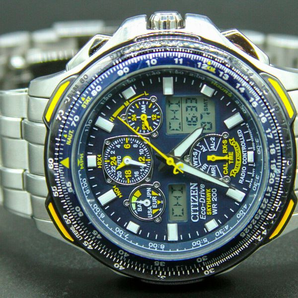 Citizen SKYHAWK BLUE ANGELS Radio Men's Watch U600-S055521 $695 ...