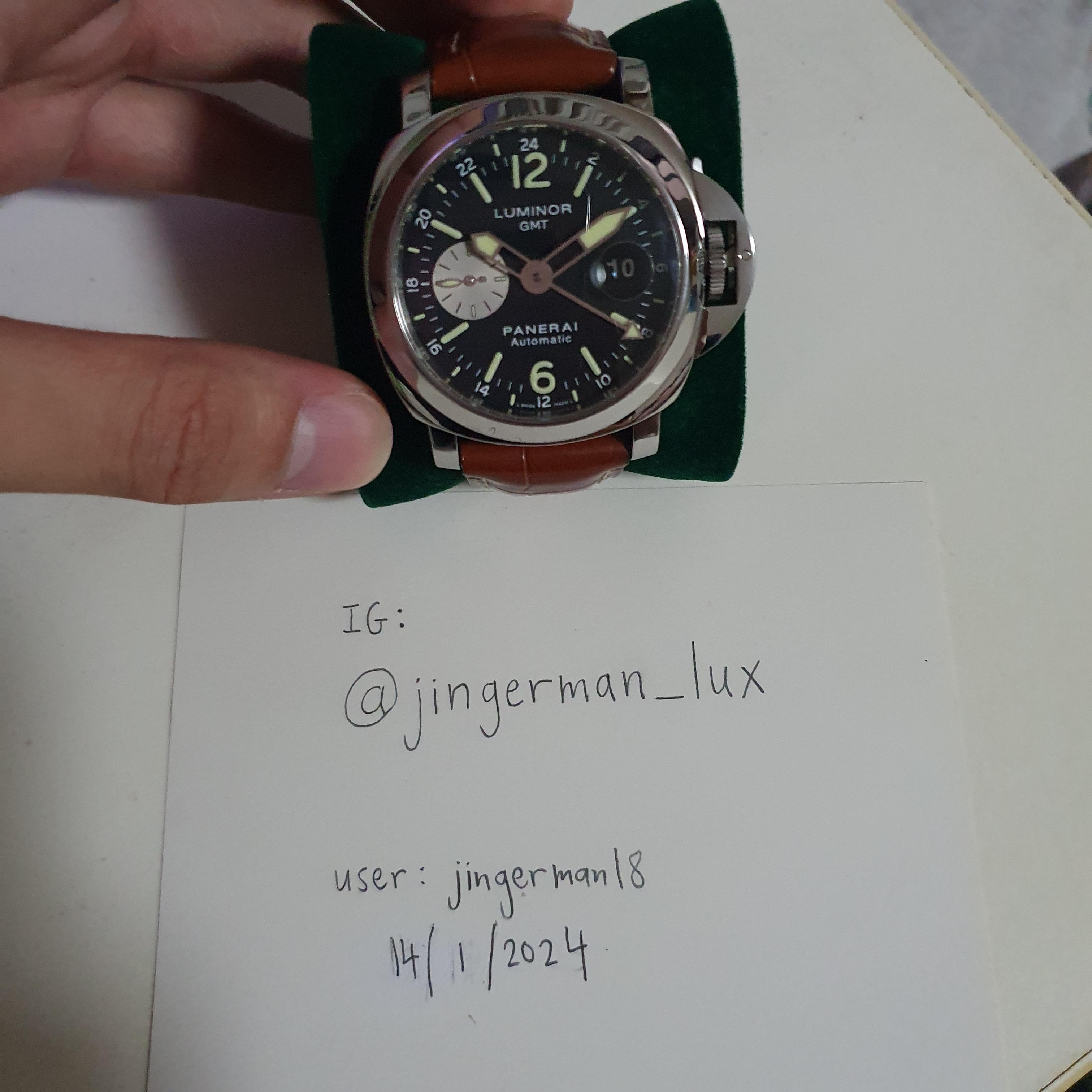 WTS WTT Panerai Luminor GMT PAM 88 44mm Stainless Steel Complete