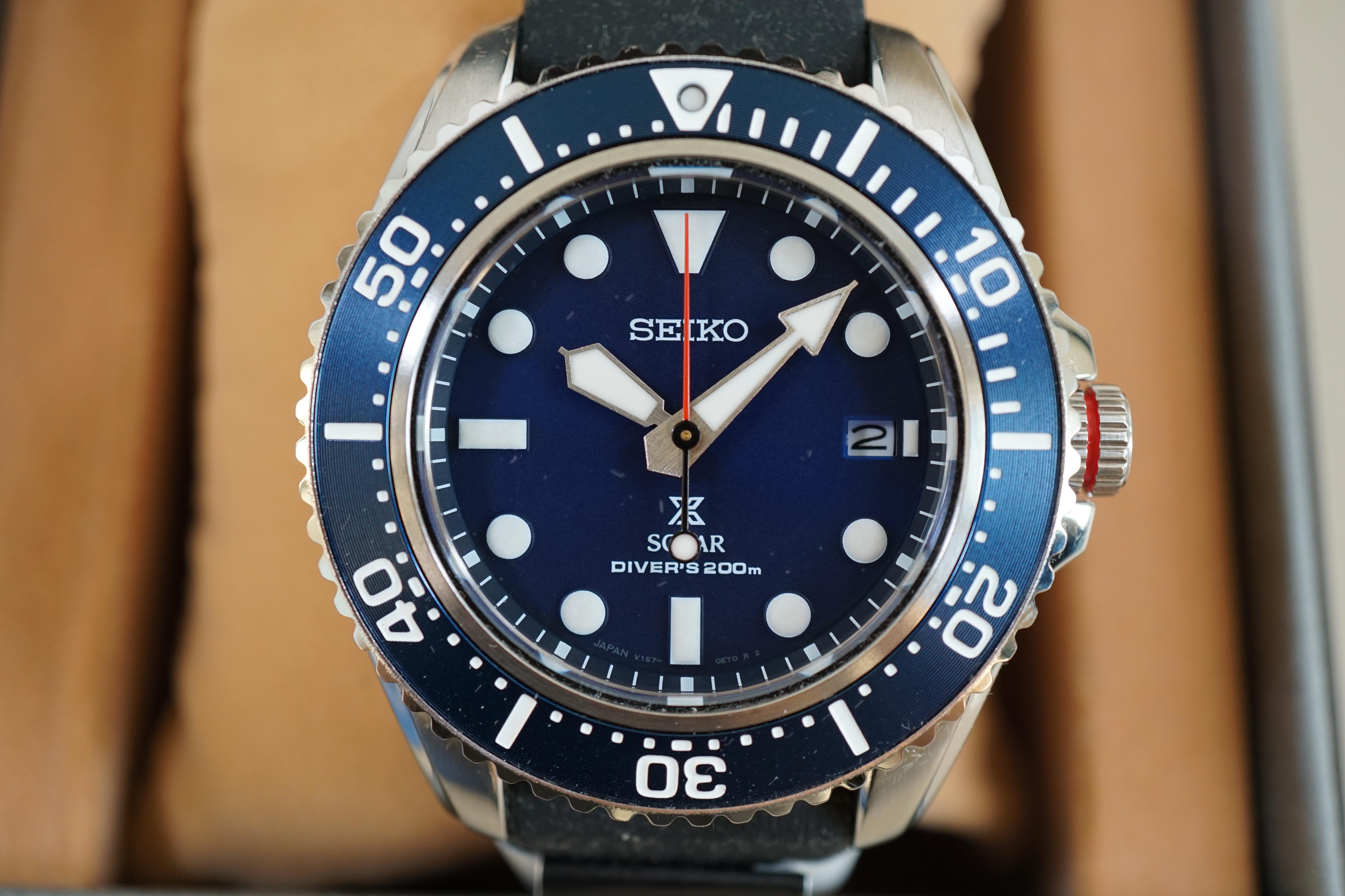 WTS] Seiko Prospex SBDJ055 V157 Diver Scuba Solar Quartz Blue 200M