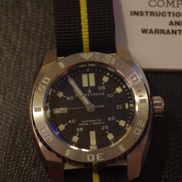 Prometheus Ii Watch Face For Sale - Prometheus Piranha black face | WatchCharts