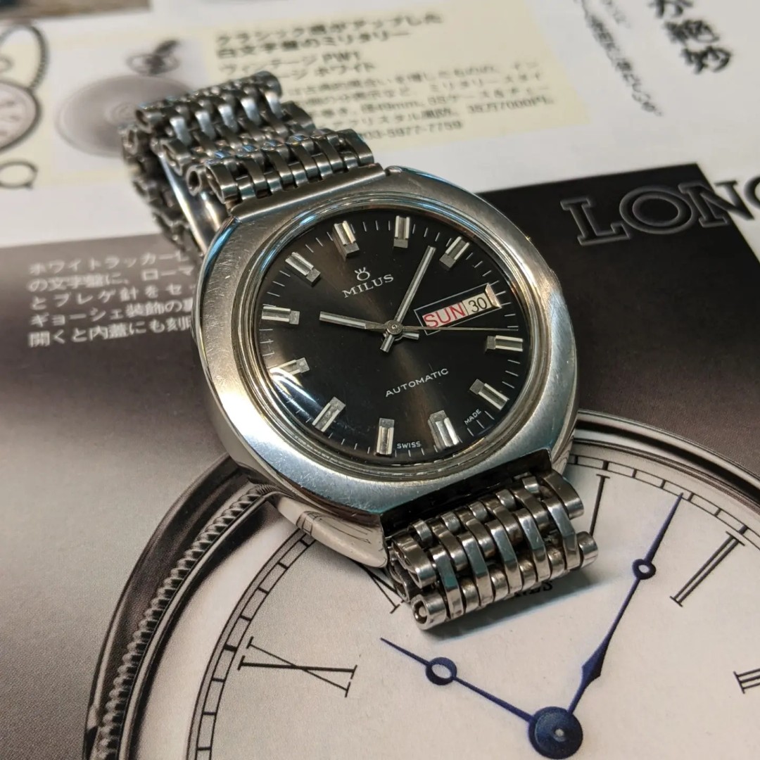 ミラス Milus Week Day Automatic 25石 腕時計 ミラス Milus Week Day Automatic 25石 腕時計 Yahoo