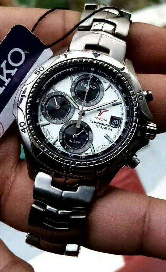 Rare Seiko Toyota F1 Speedmaster Ltd Ed 500 PCS Panda Made