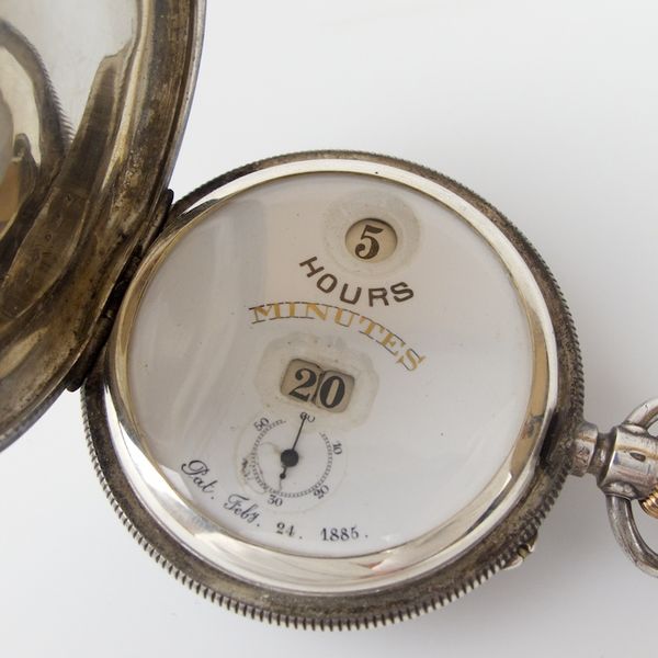 FS IWC PALLWEBER II POCKET WATCH JUMP HOUR 1886? STERLING SILVER WatchCharts