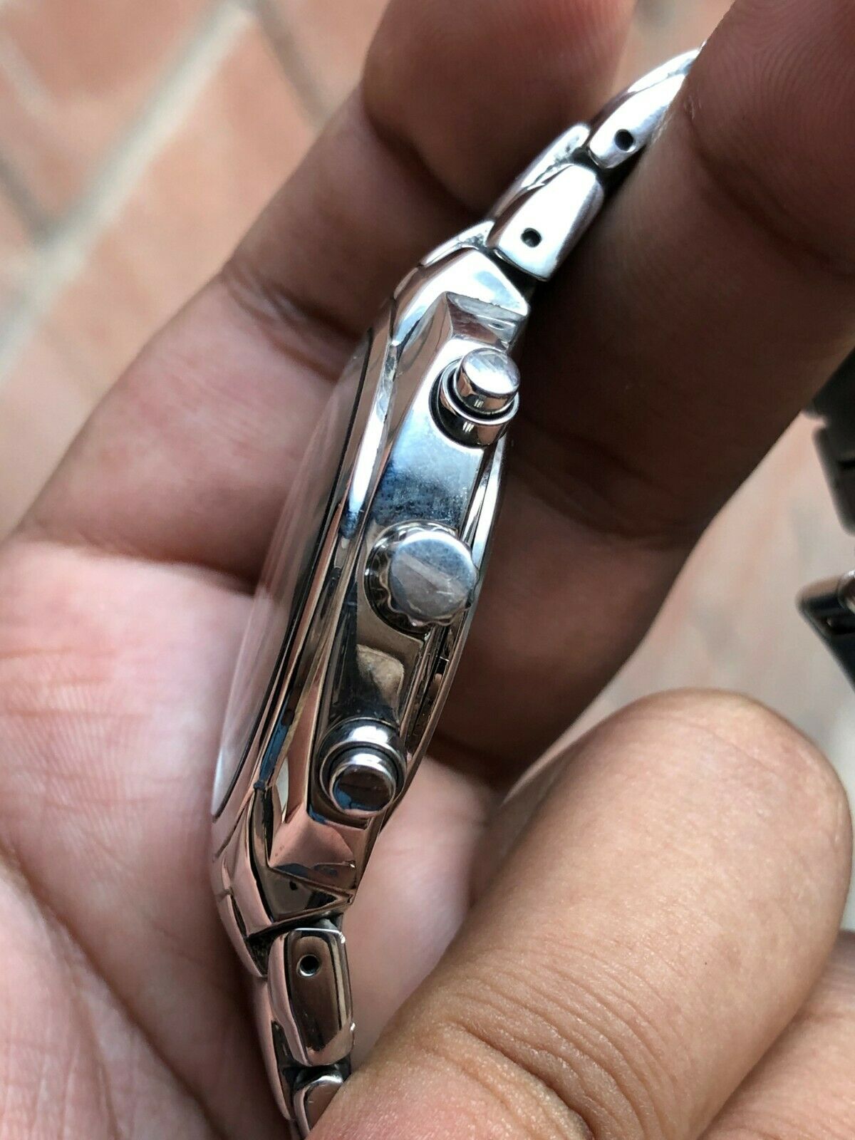 SEIKO PANDA Chronograph UFO 7T94-0AFO腕時計 Seiko Panda Chronograph UFO 7T94-0AFO Quartz White Dial Date
