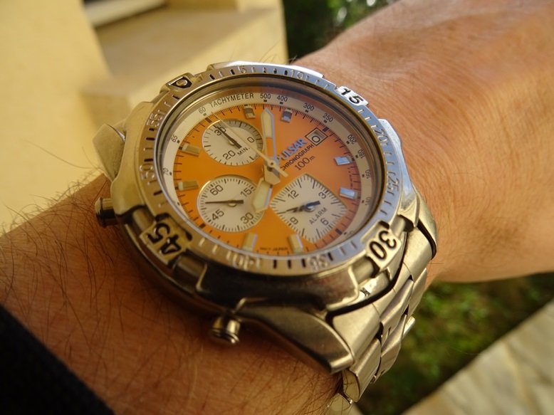 Pulsar (Seiko) Y182-6D40 - Chrono / Alarm - Diver 100m - Vintage