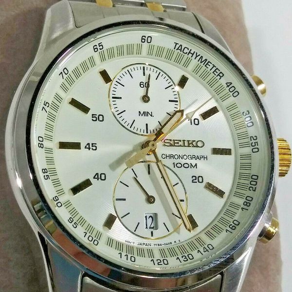 Seiko 7T94-0AS0 Chronograph Watch *Working* | WatchCharts