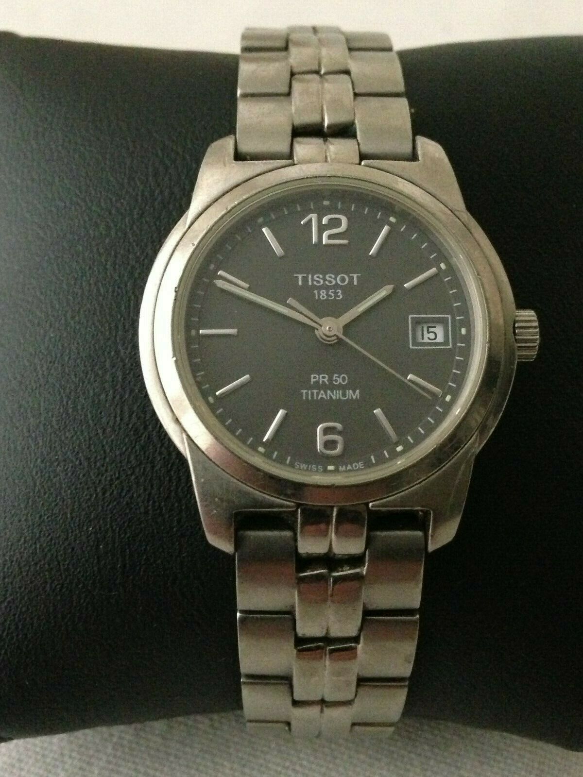 Tissot 1853 PR50 Titanium Ladies Quartz Watch Swiss Made