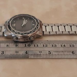 Seiko World Time Analogue Digital H022 6020 JAL Japan Airlines