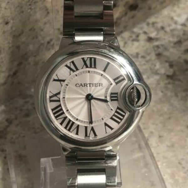 Cartier Ballon Bleu 3653 32mm Stainless Steel Quartz Women's Watch ...