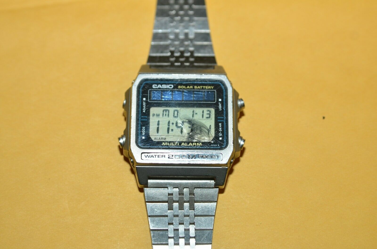 Vintage Casio DW-2000 Solar Watch Module 242- AS IS