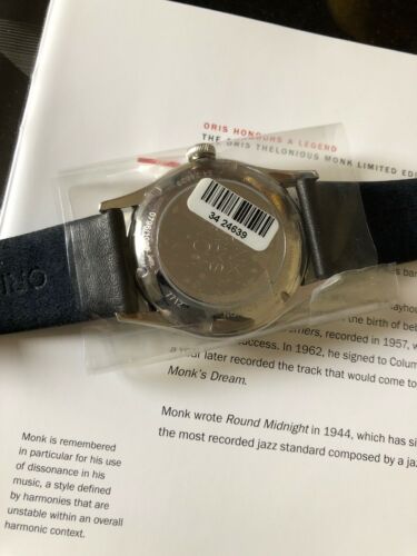 Oris Thelonious Monk Limited Edition Jazz Watch . Selling In