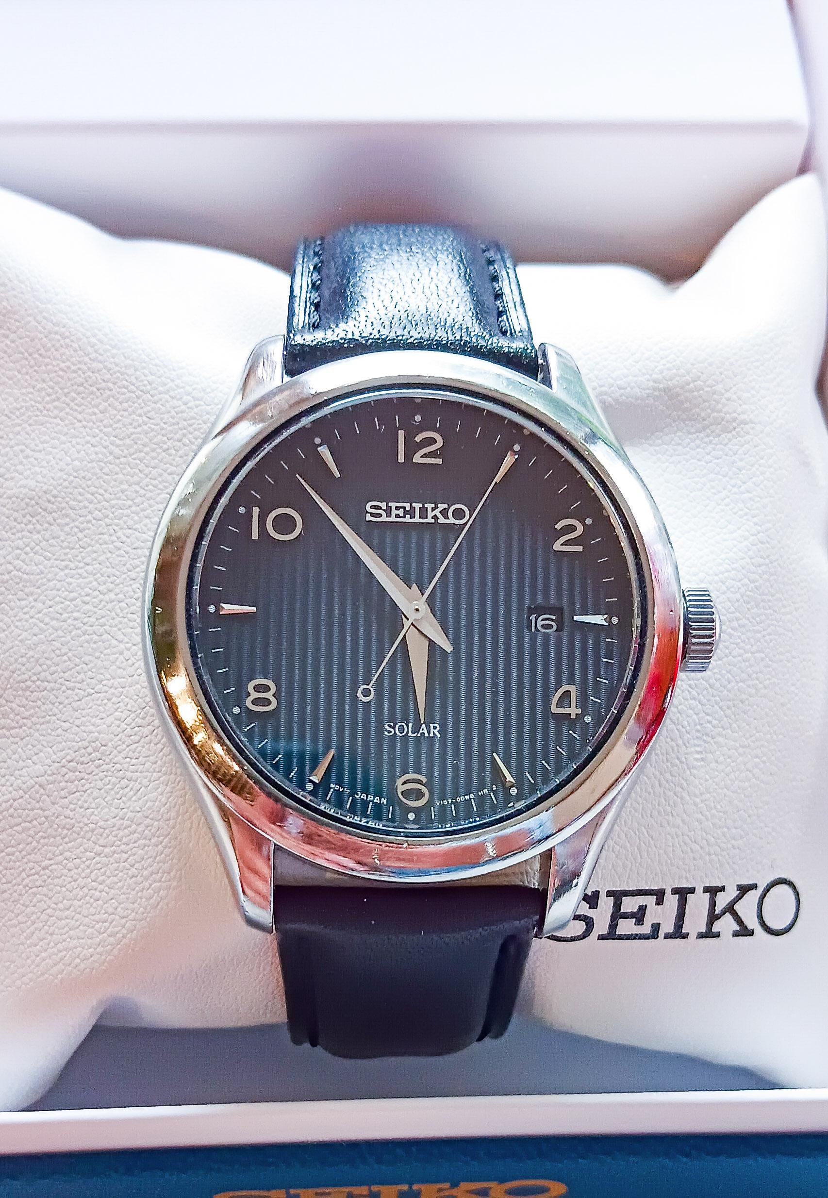 SEIKO SNE495 V157-0CN0 ソーラークオーツ WTS] Seiko SNE495 (V157-0CN0) Solar Dress Watch 'Pin Stripes
